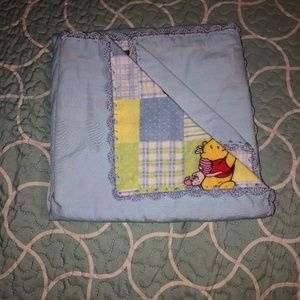 Used Pooh and friend baby blanket